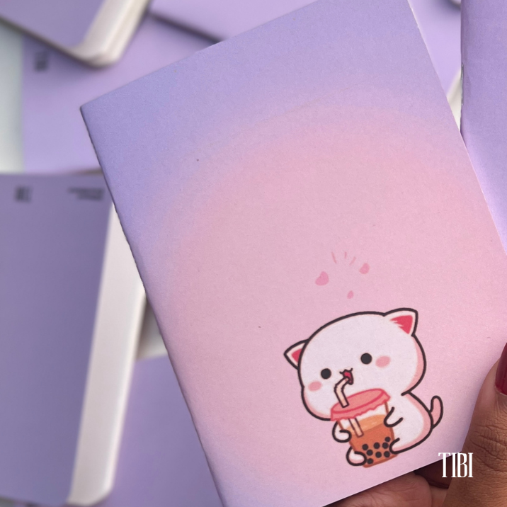 "Meowcha Time" Pocket Notebook