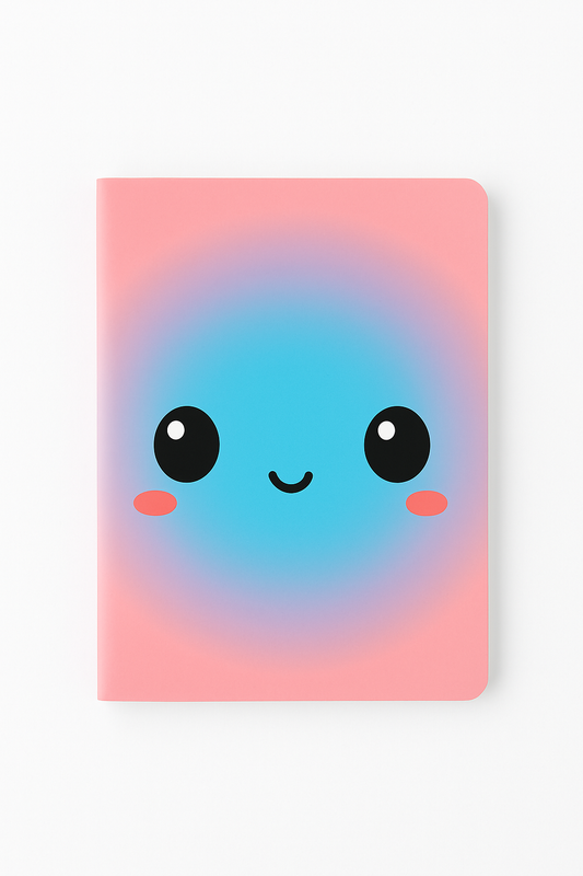 Happy Hues pocket notebook 90 GSM soft cover pastel aesthetic notebook India by TIBI Stationery