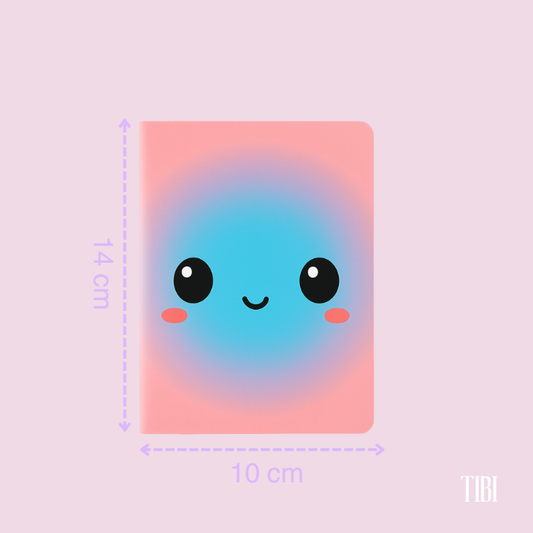 Happy Hues pocket notebook 90 GSM soft cover pastel aesthetic notebook India by TIBI Stationery