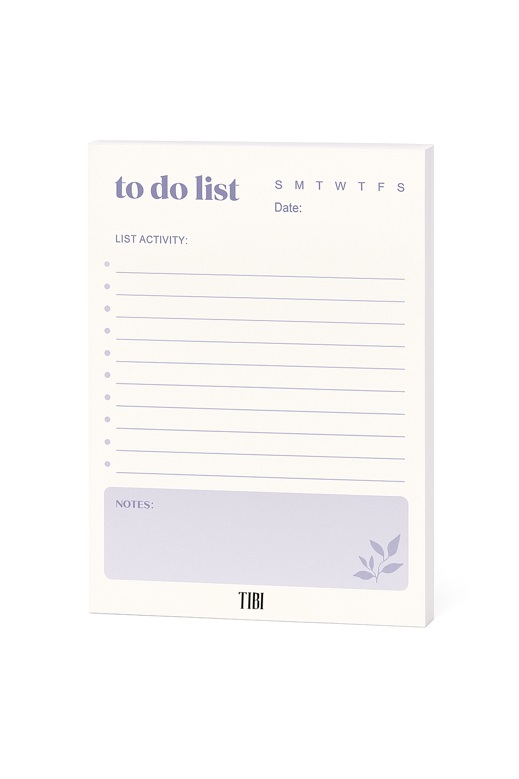 Lilac Focus To-do list planner A5 31 sheets 90 GSM cute planner stationery India