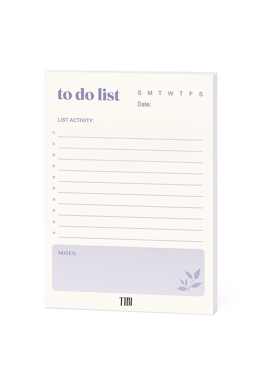 Lilac Focus To-do list planner A5 31 sheets 90 GSM cute planner stationery India