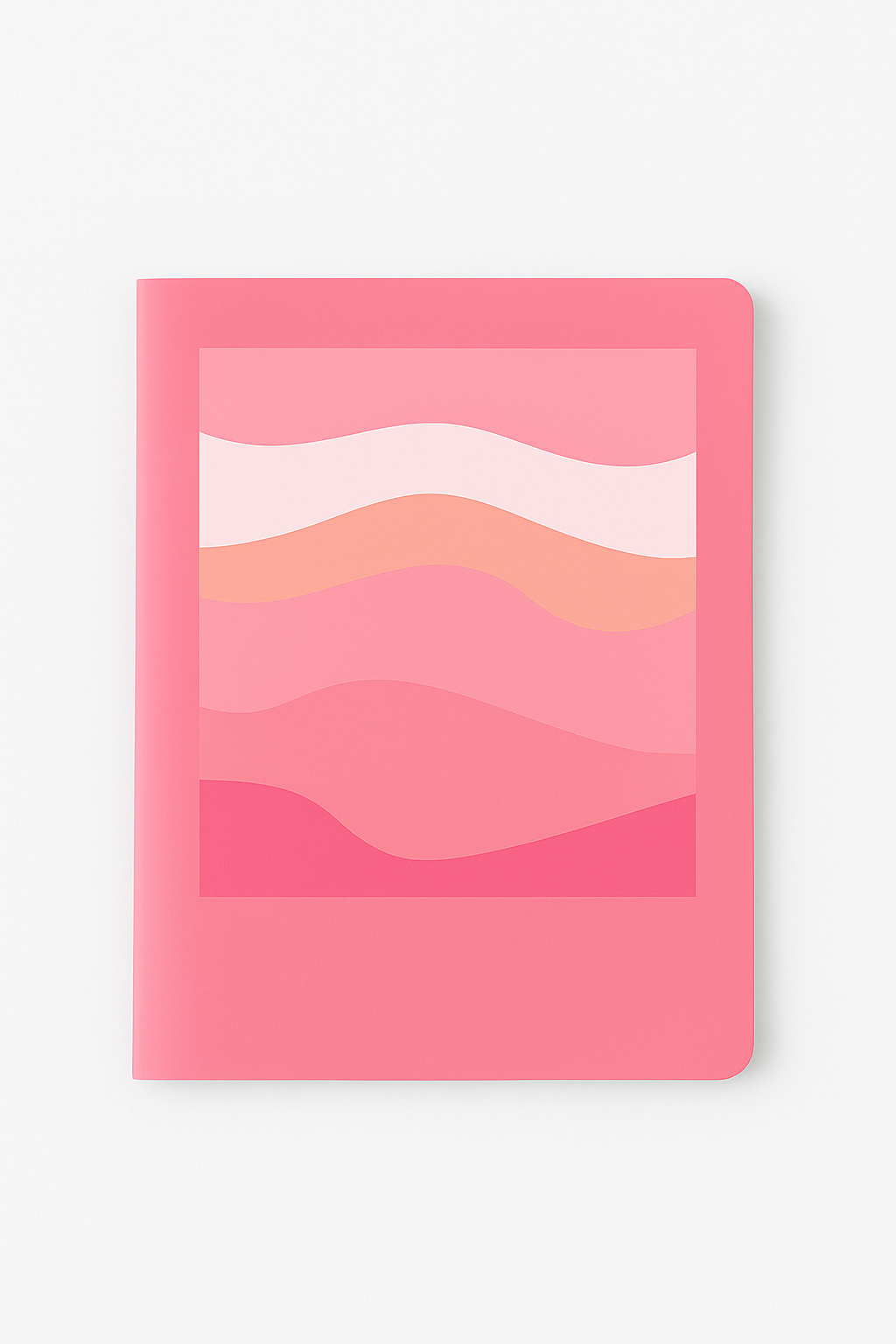 Pink Sands pocket notebook 90 GSM soft cover pastel wave design stationery India