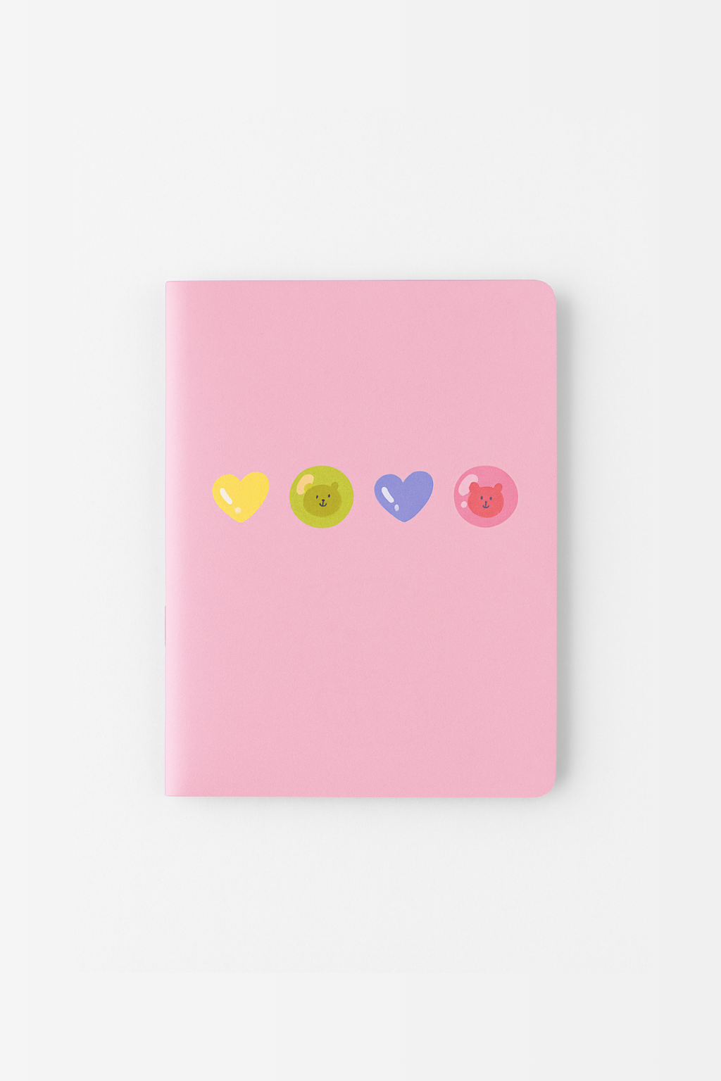 "Bubble Bear Hearts" Pocket Notebook