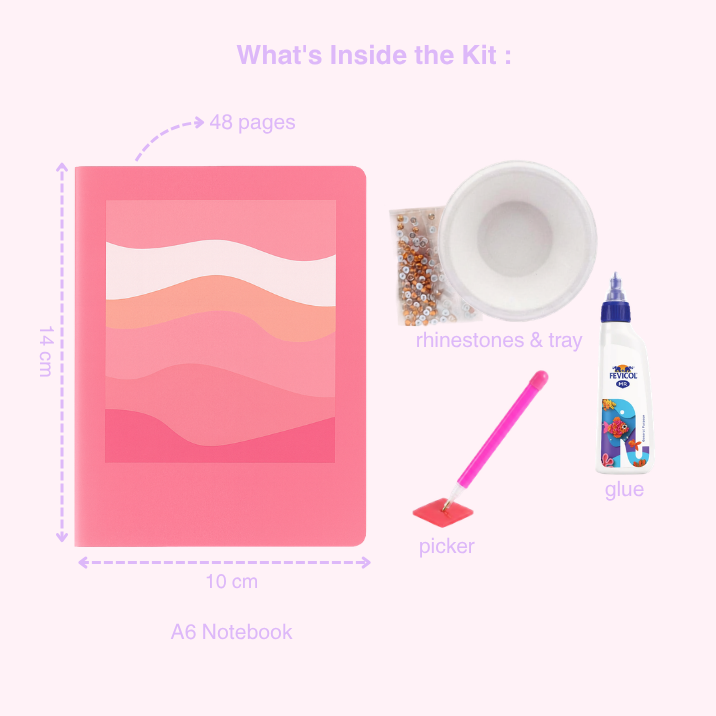 Pink Sands Bedazzling DIY Kit