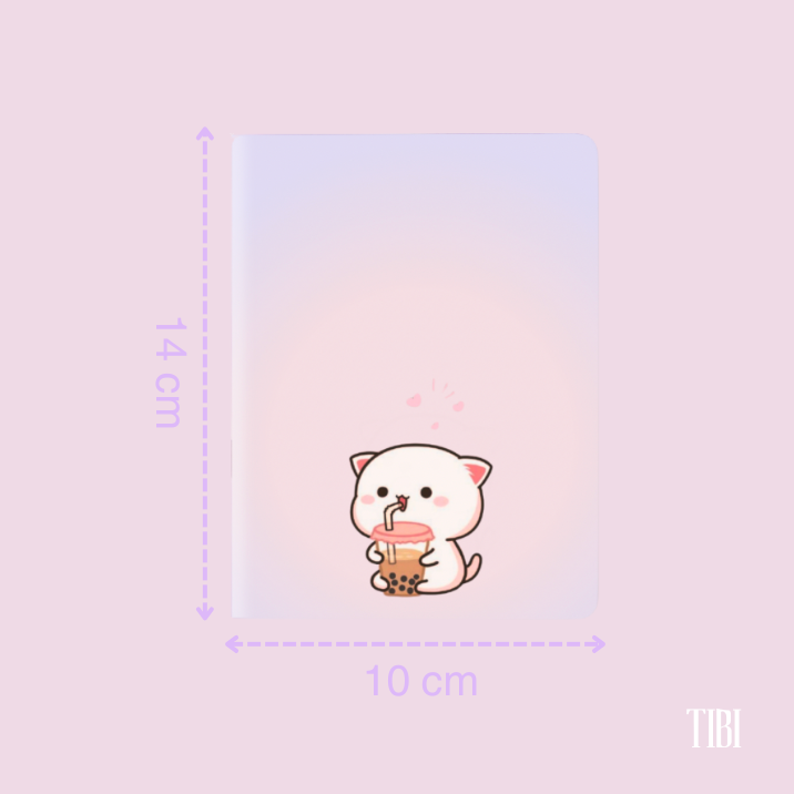 "Meowcha Time" Pocket Notebook