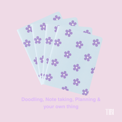Daisy Daydream pocket notebook 48 pages 90 GSM floral pastel stationery India
