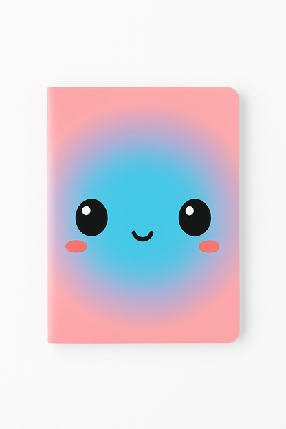 Happy Hues pocket notebook 90 GSM soft cover pastel aesthetic notebook India by TIBI Stationery