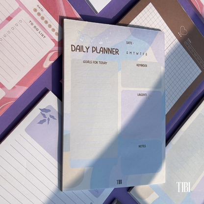 Pastel Priority daily planner A5 31 sheets 90 GSM pastel cute planner India by TIBI