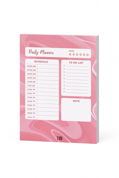 “Pink priorities” Daily Planner